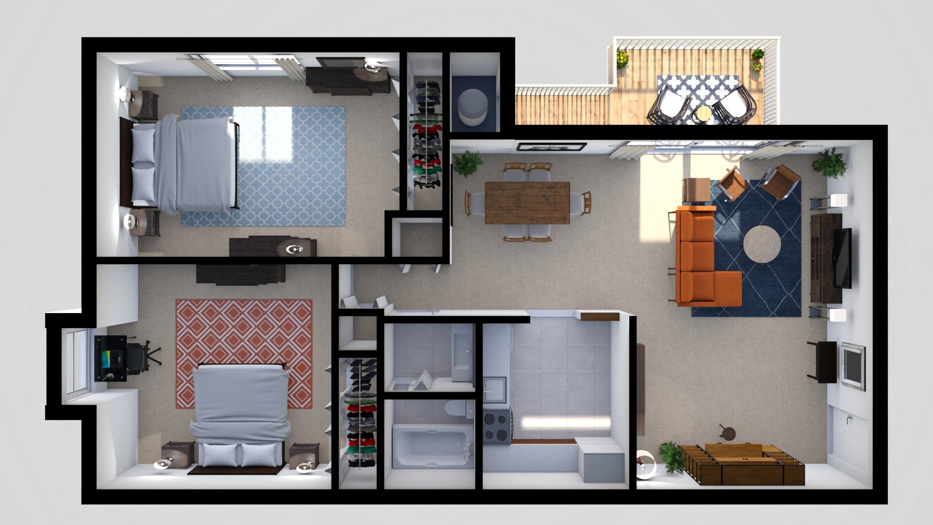 1, 2 & 3 Bedroom Apartments in Cockeysville Cranbrook Hills Apartments